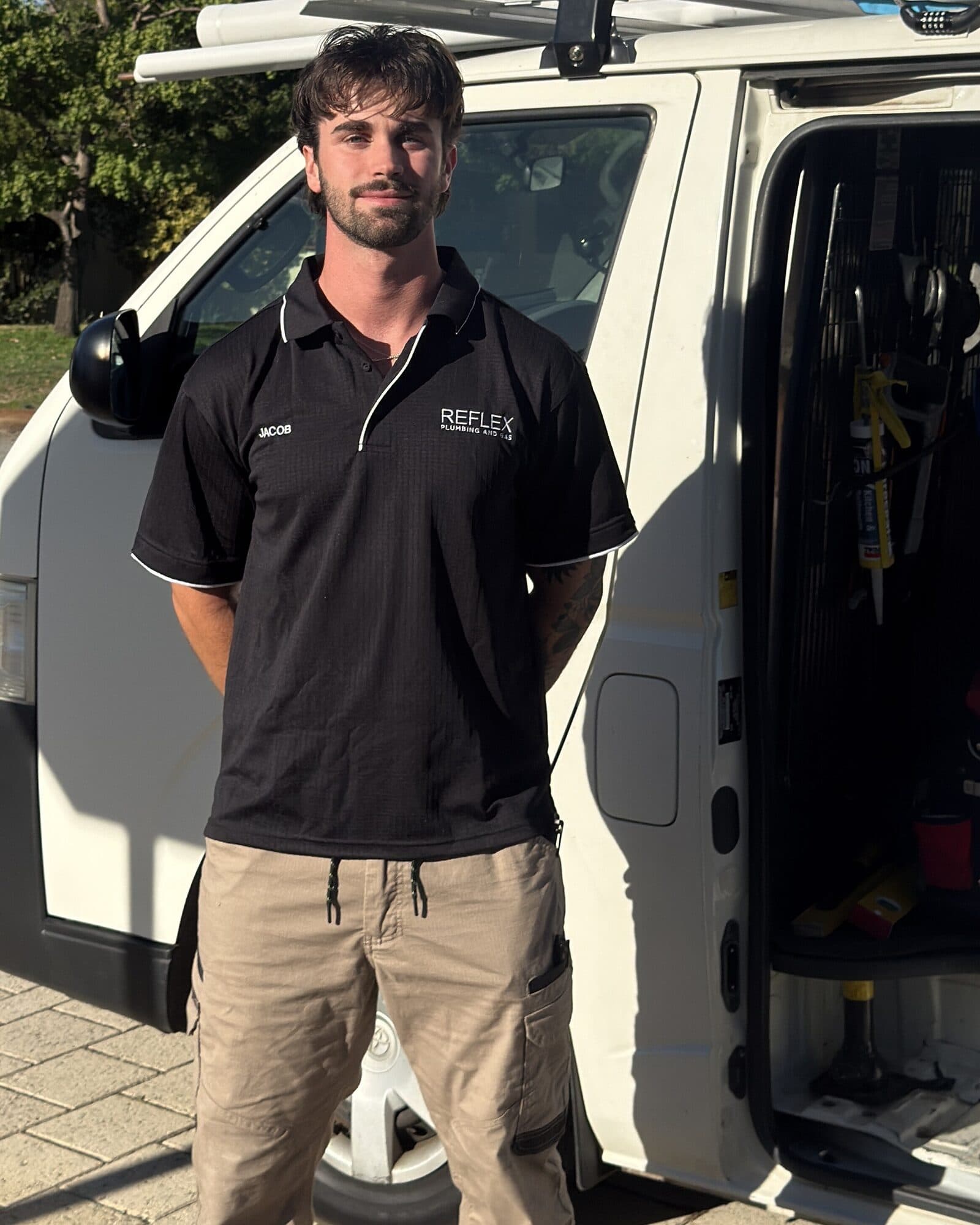 Jacob, licensed plumber and gas fitter and the owner of Reflex Plumbing and Gas